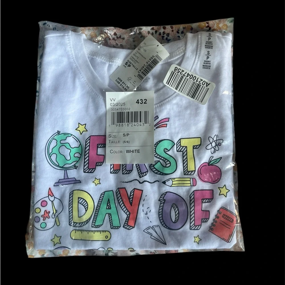 The Children's Place Colorful First Day Tee